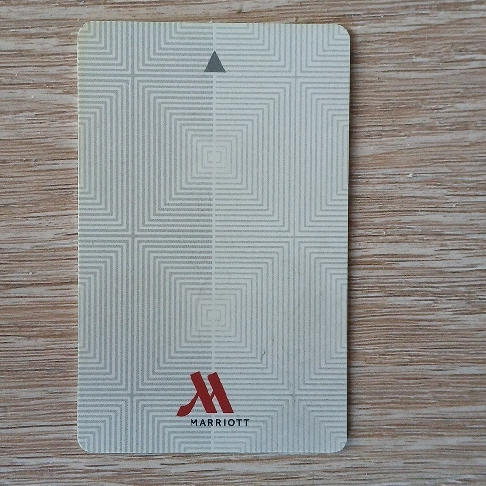 Marriott Hotel Room Key Card Travel Memorabilia Collectible Geometric Print